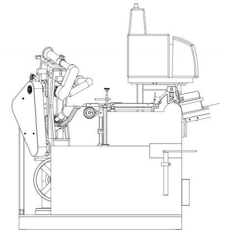 Схема машины для производства конусов